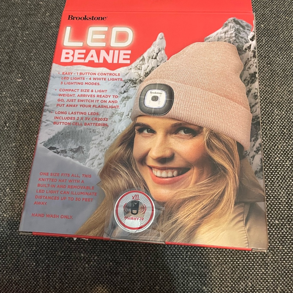 Brookstone LED Beanie - Light Pink